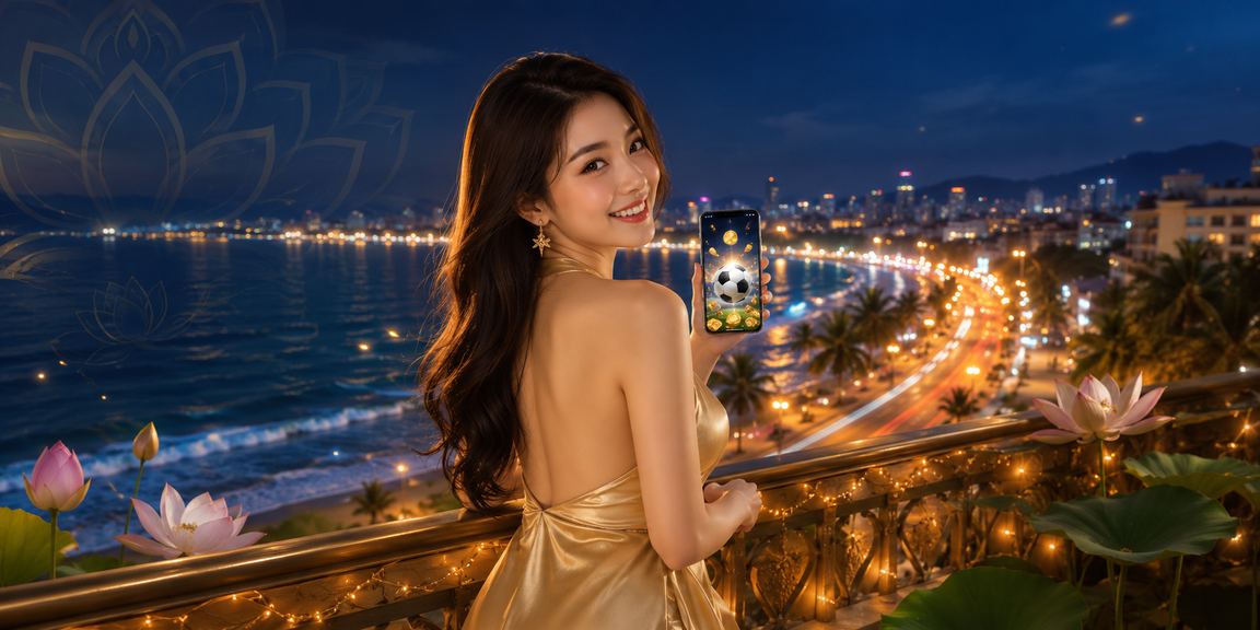 Người chơi cá cược bóng đá tại bãi biển Mũi Né với giao diện app di động